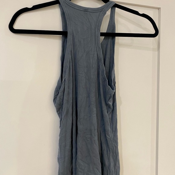 SUNDAY BEST Blue Razor Back Tank Top - Picture 4 of 4